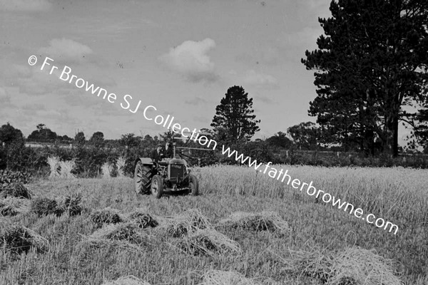 TRACTOR HARVESTING WINTER WHEAT PORTARLINGTON AVENUE